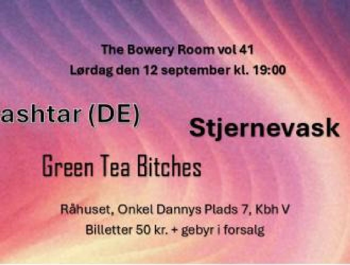 The Bowery Room vol 40: Tvashtar + Stjernevask + Green Tea Bitches