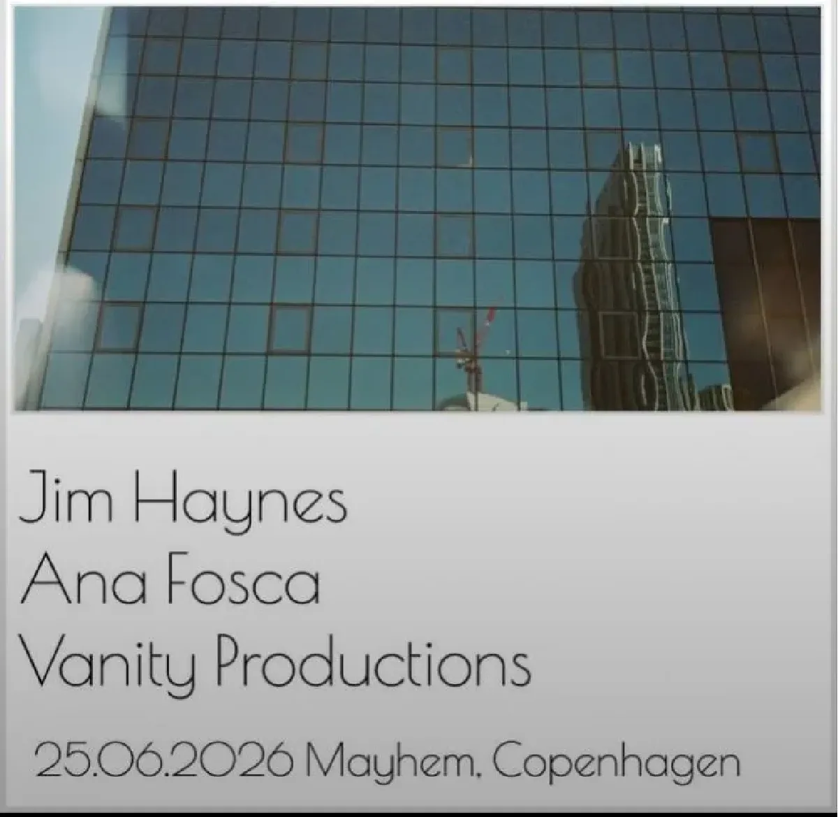 Jim Haynes + Ana Fosca + Vanity Productions