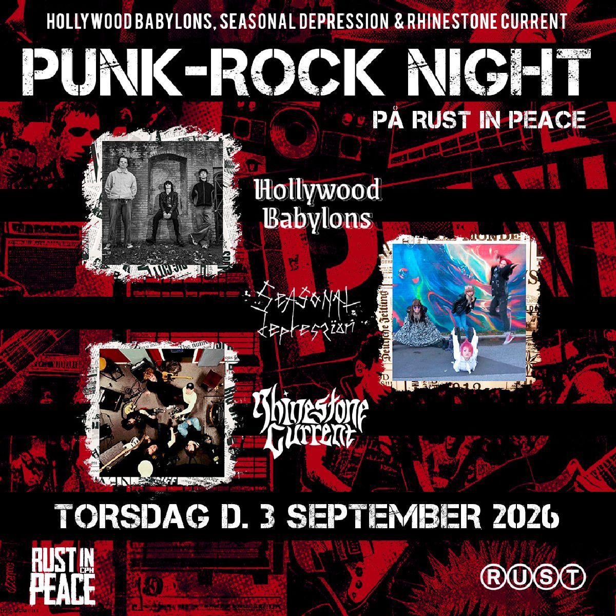 Rust In Peace: HOLLYWOOD BABYLONS + SEASONAL DEPRESSION + RHINESTONE CURRENT