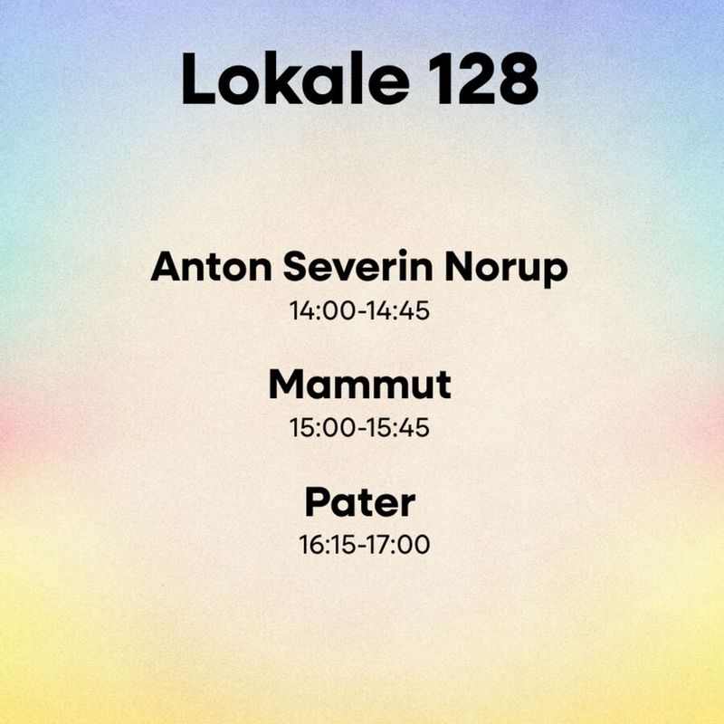 Room 128: Anton Severin Norup, Mammut & Pater