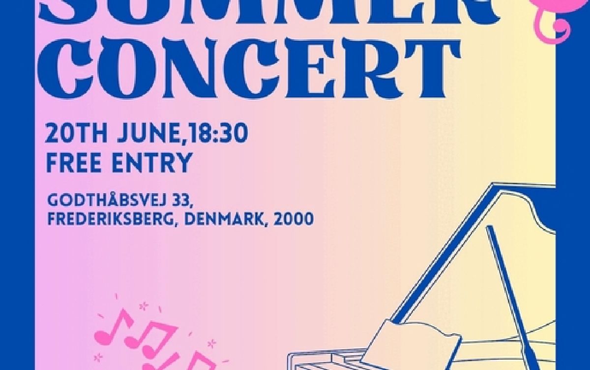 'Sommerkoncert' med unge pianister