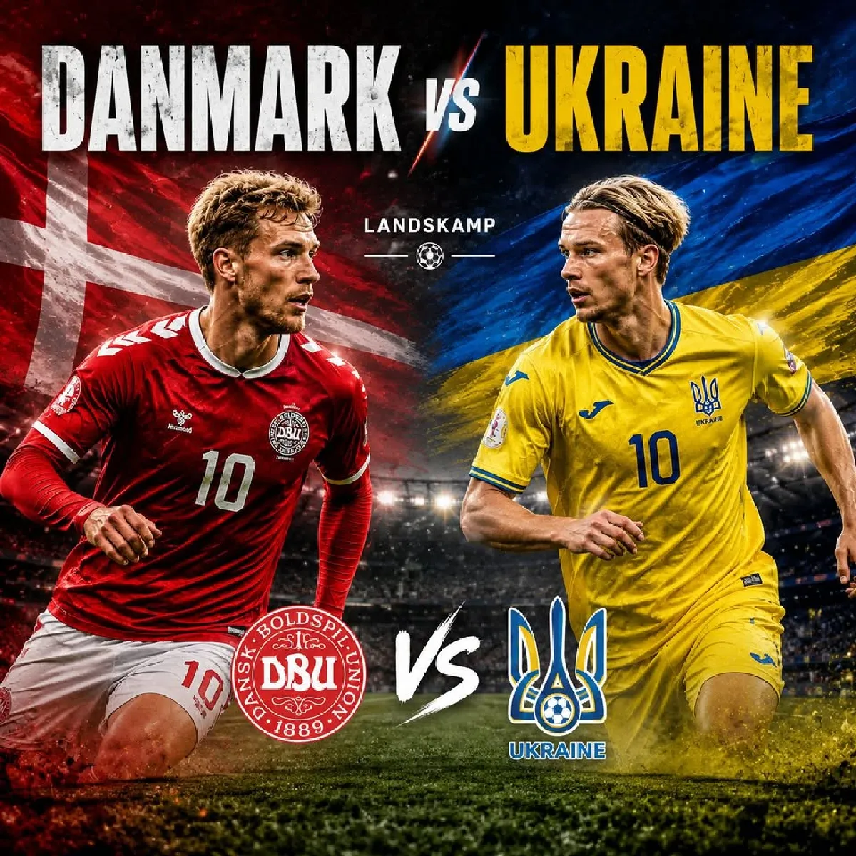 Danmark - Ukraine (testkamp)